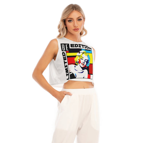 All-Over Print Women's Sleeveless Cropped Top