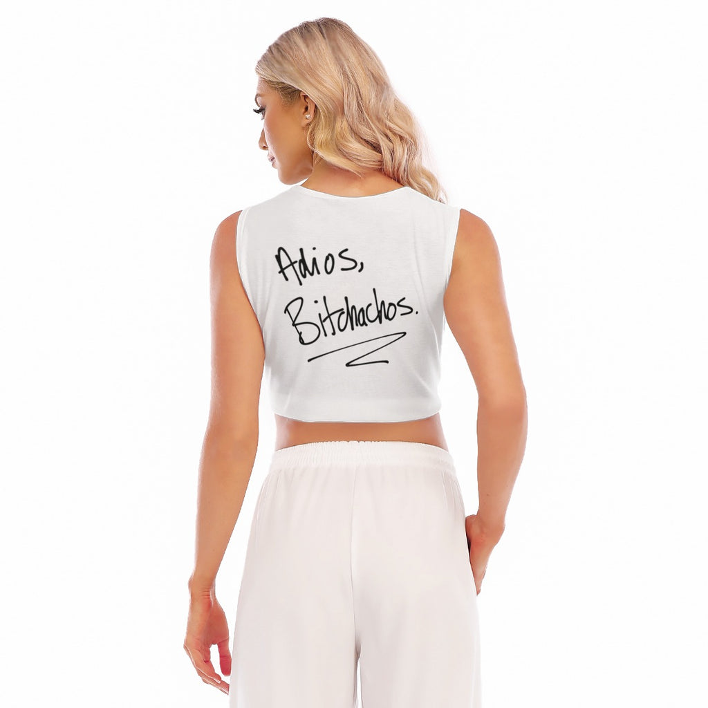 All-Over Print Women's Sleeveless Cropped Top